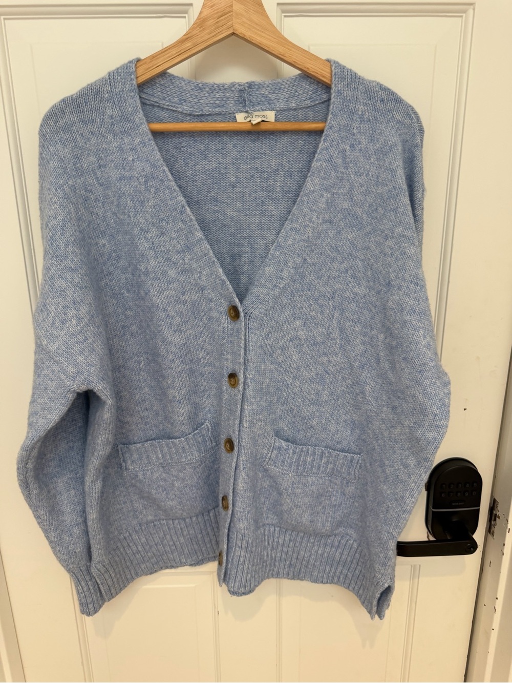 Women's Ella Moss Wool Cardigan - Size Large